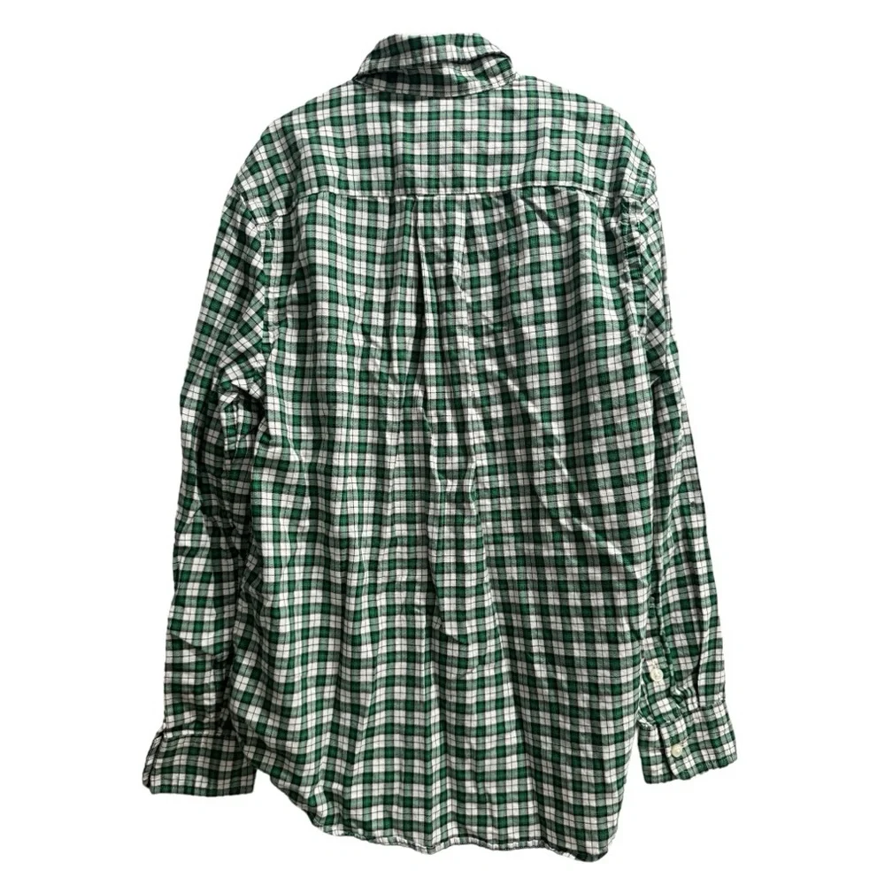 Polo Ralph Lauren Boys Button Down Shirt, Size‎ Medium (10-12), Green, Plaid